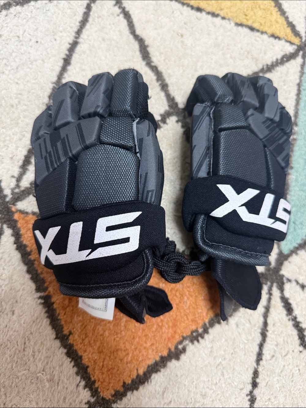 Youth xs STX Lacrosse Gloves - Gray LAX